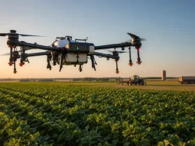 drones para pulverização — Uso de drones para pulverização e monitoramento cresce nas fazendas de Primavera