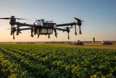 drones para pulverização — Uso de drones para pulverização e monitoramento cresce nas fazendas de Primavera
